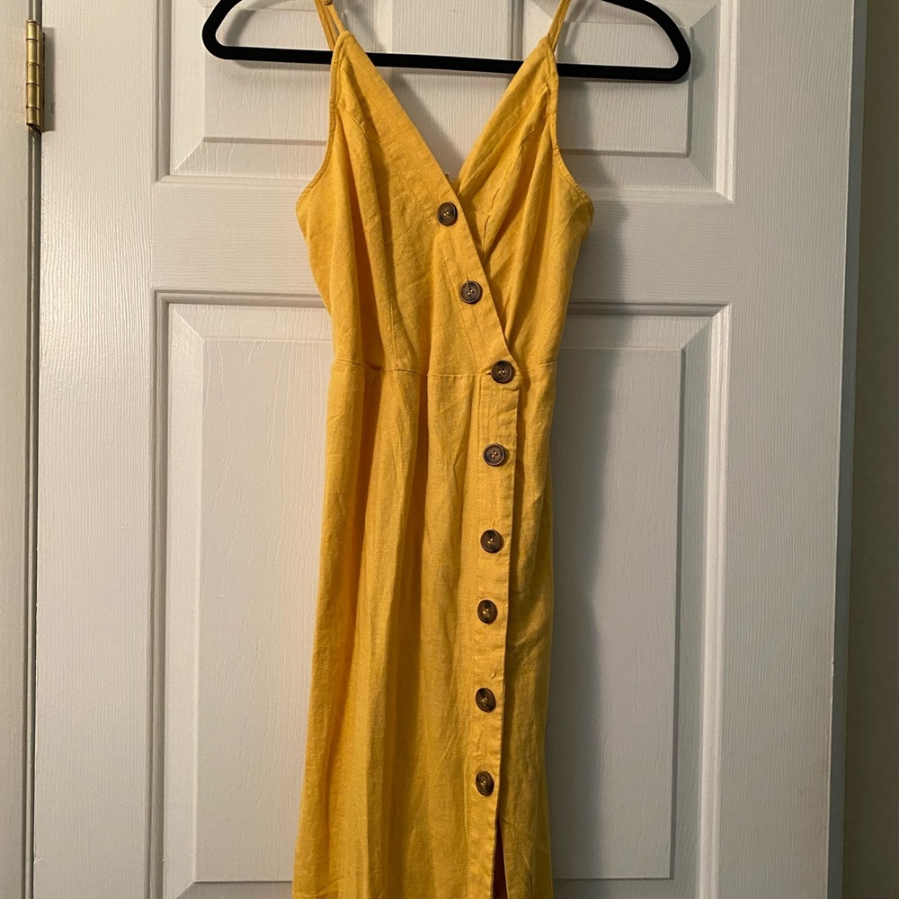Mustard colored sun dress - Size S - New with tags